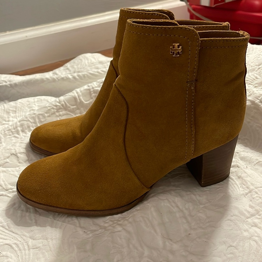 Tory Burch Mustard Ankle Booties